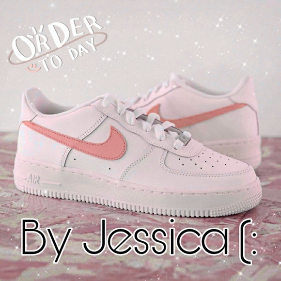 CUSTOMIZE NEW ALL WHITE AF1S - Picture 5 of 5